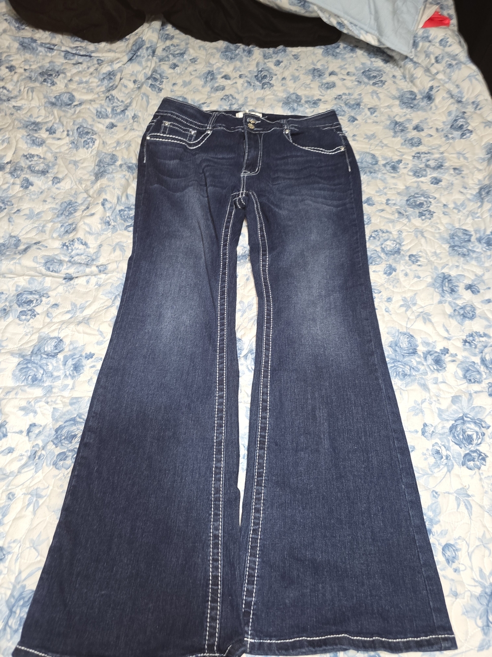 Dark Blue Women's Flared Jeans